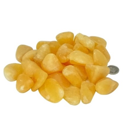 Calcite orange, culbuté Calcite orange, culbuté