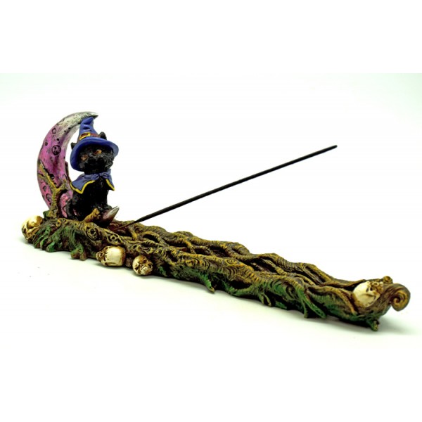 Witchy Moon Kitty Incense Holder