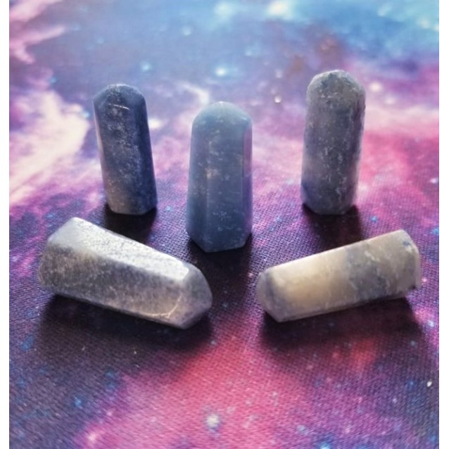 Mini Crystal Point: Blue Quartz Mini Crystal Point: Blue Quartz