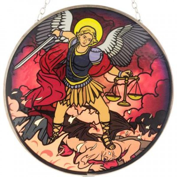 St. Michael Stained Glass Hanging