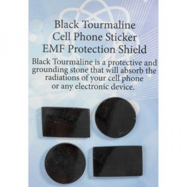Black Tourmaline Plate Set For Cell Phone EMF Protection