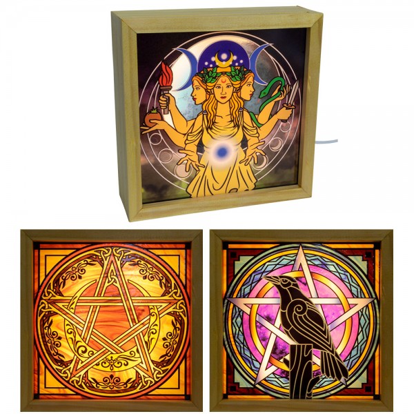 LED Light Box: Pagan Symbols