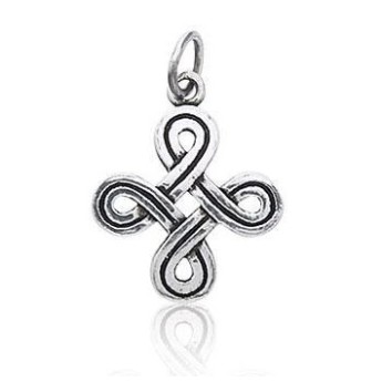 Celtic Knot Charm, Sterling