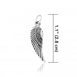 Angel Wing Charm, Sterling