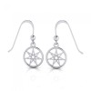 Elven Star Earrings, White Bronze Elven Star Earrings, White Bronze