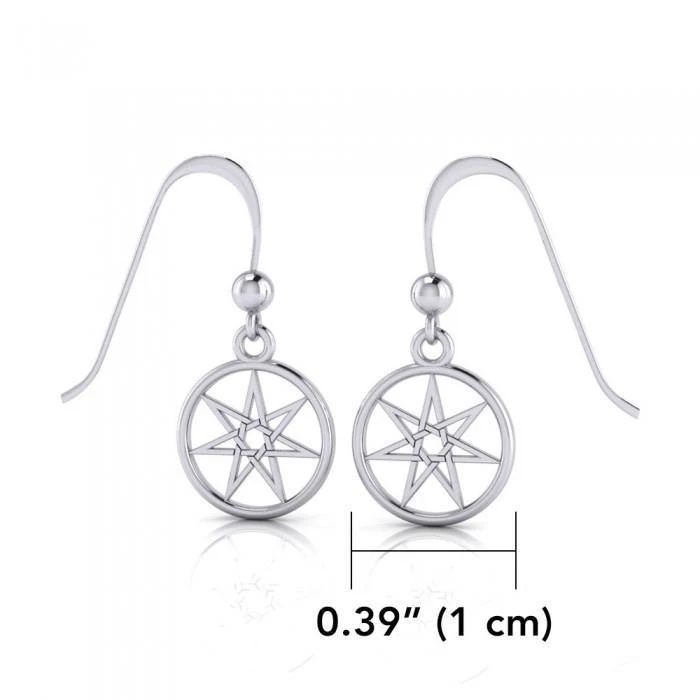 Elven Star Earrings, White Bronze Elven Star Earrings, White Bronze