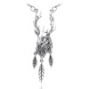 Stag & Leaves Necklace, Sterling Stag & Leaves Necklace, Sterling