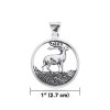 Pendentif cerf, Sterling Pendentif cerf, Sterling