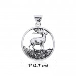 Stag Pendant, Sterling