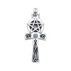 Pendentif Ankh & Pentagram, Pierre de Lune Pendentif Ankh & Pentagram, Pierre de Lune