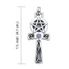 Pendentif Ankh & Pentagram, Pierre de Lune Pendentif Ankh & Pentagram, Pierre de Lune