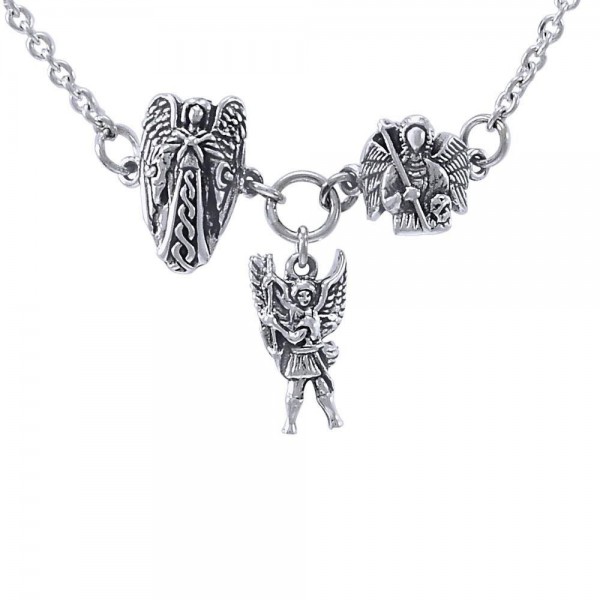 Three Archangels Necklace, Sterling