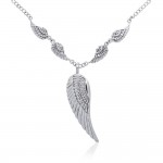 Angel Wing Necklace, Sterling