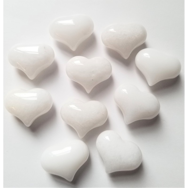 Jade Blanc Mini Puffy Heart Jade Blanc Mini Puffy Heart