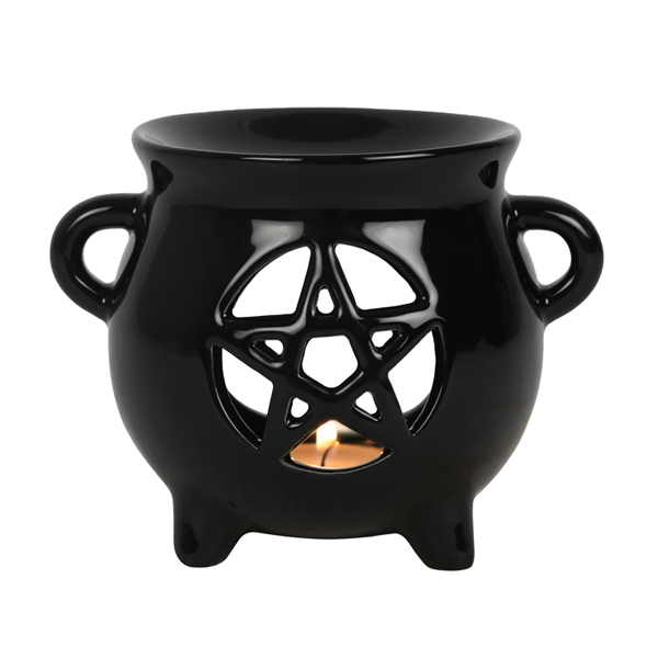 Pentacle Cauldron Oil Warmer