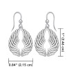 Angel Wing Earrings, Sterling Silver Angel Wing Earrings, Sterling Silver