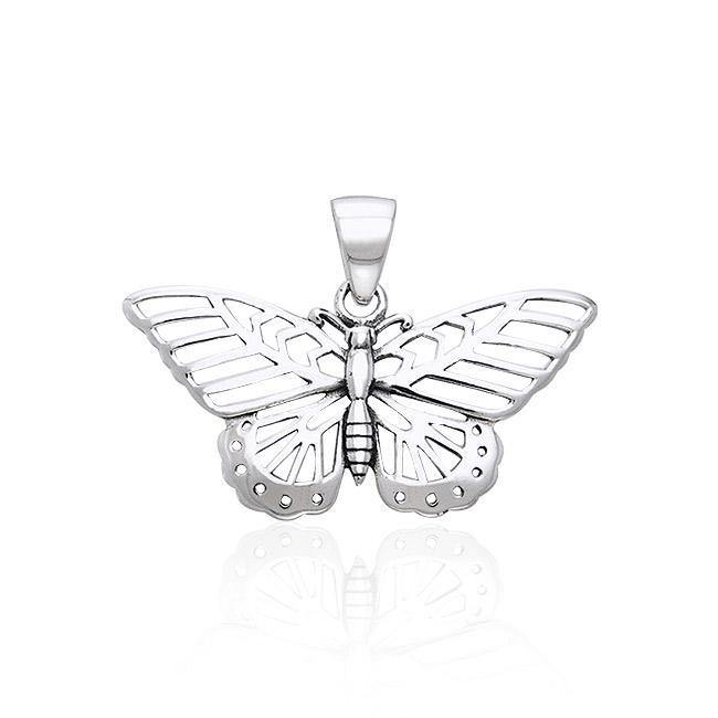Butterfly Pendant, Sterling