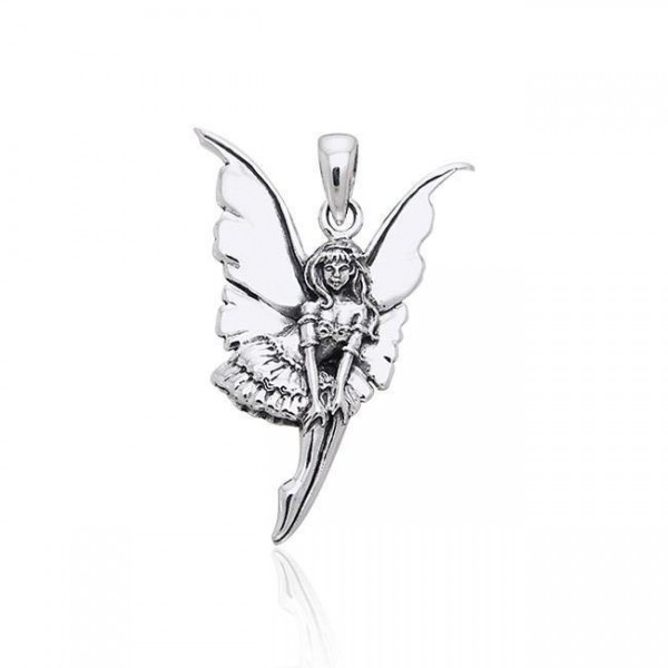 Dainty Fairy Silver Pendant
