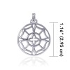 Pendentif Viking Compass, Sterling Pendentif Viking Compass, Sterling