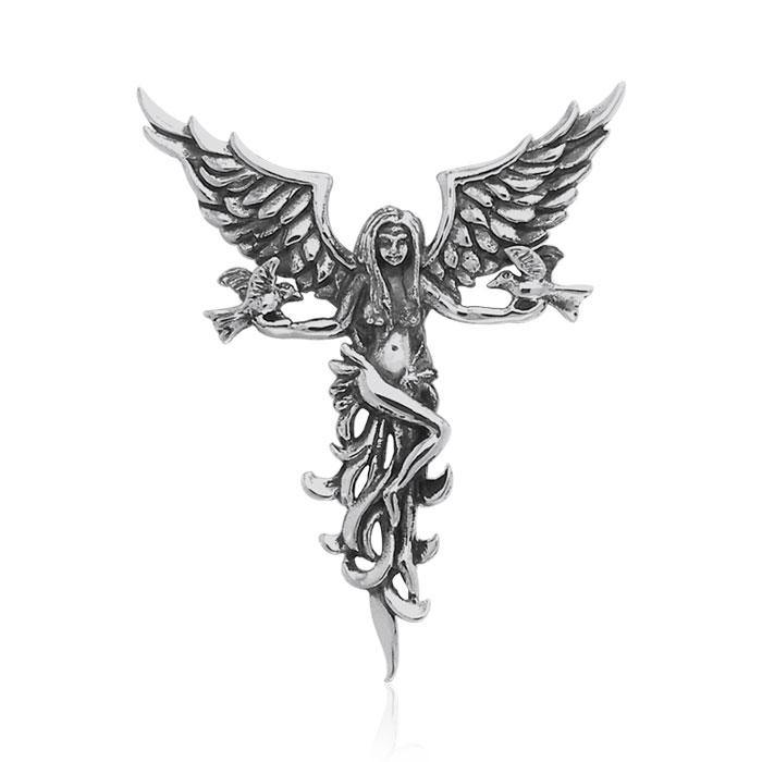 Pendentif Ange des Colombes, Sterling Pendentif Ange des Colombes, Sterling