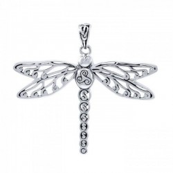 Dragonfly Pendant, Sterling