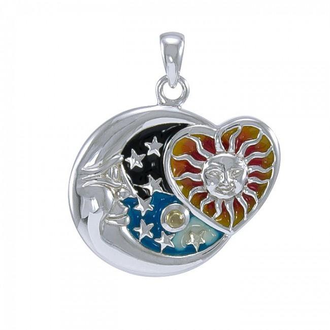 Universal Love Pendant, Moon - Sterling Universal Love Pendant, Moon - Sterling