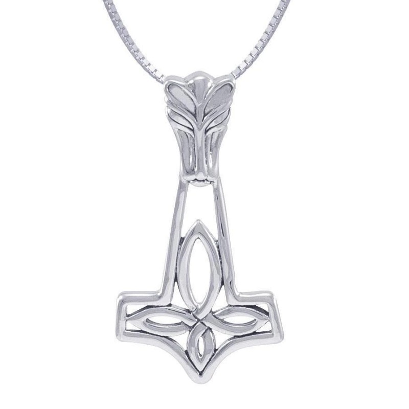 Dragon Mjolnir Pendant, Sterling Dragon Mjolnir Pendant, Sterling