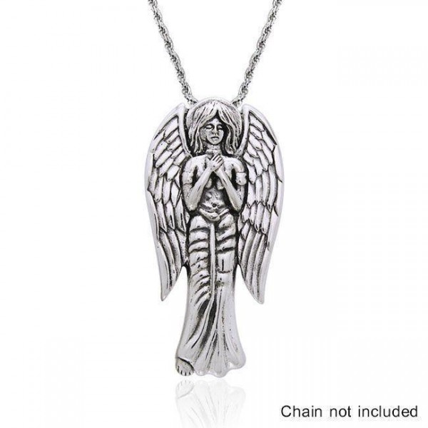 Archangel Sariel Pendant, Sterling