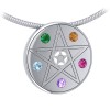 Pendentif pentacle élémentaire, Sterling