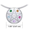 Pendentif pentacle élémentaire, Sterling
