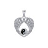 Yin Yang Angel Wing Pendentif, Sterling Yin Yang Angel Wing Pendentif, Sterling