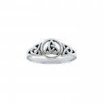 Celtic Trinity Knot Ring, Sterling