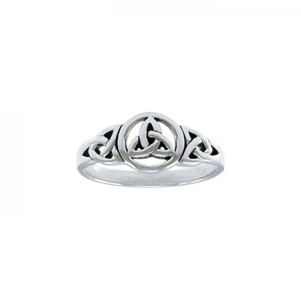 Celtic Trinity Knot Ring, Sterling