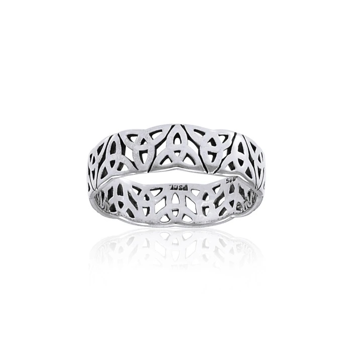 Celtic Triquetra Band, Sterling Celtic Triquetra Band, Sterling
