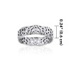 Celtic Triquetra Band, Sterling Celtic Triquetra Band, Sterling