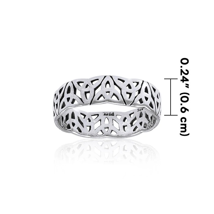 Celtic Triquetra Band, Sterling Celtic Triquetra Band, Sterling