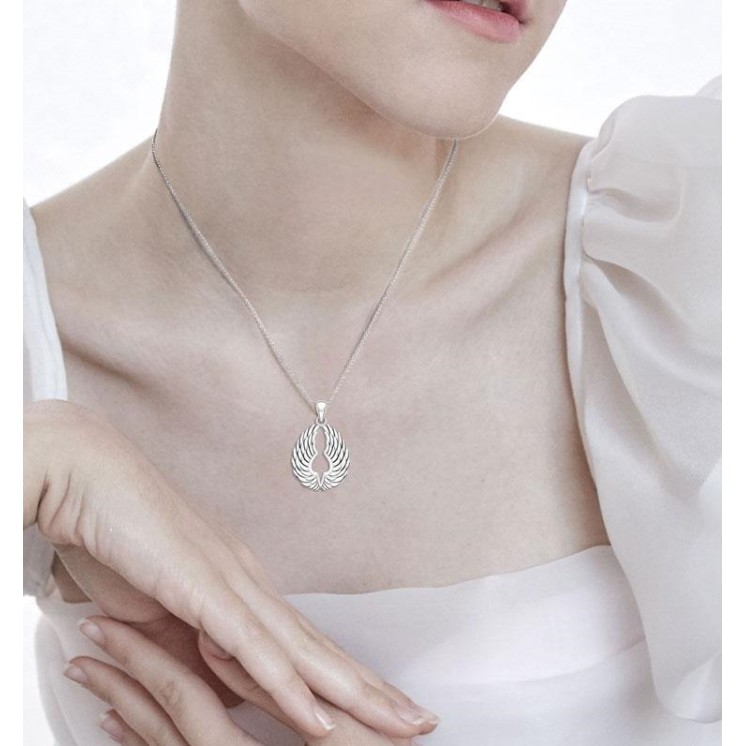Sterling Silver Angel Wings Pendant Sterling Silver Angel Wings Pendant