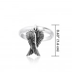 Angel Wings Ring, Sterling