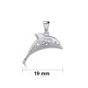 Pendentif dauphin celtique, Sterling Pendentif dauphin celtique, Sterling