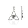 Pendentif celtique Triquetra Pentacle, Sterling Pendentif celtique Triquetra Pentacle, Sterling