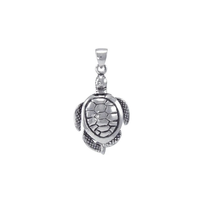 Pendentif tortue émouvoir, Sterling Pendentif tortue émouvoir, Sterling