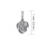 Moveable Turtle Pendant, Sterling