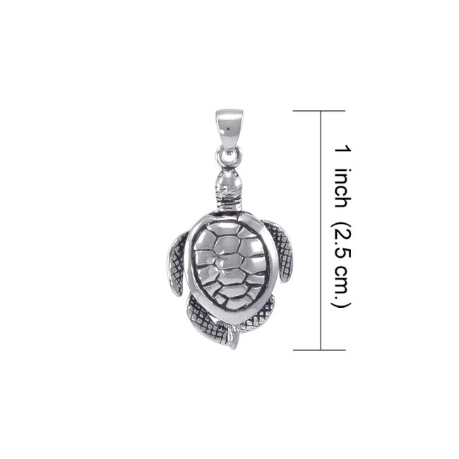 Pendentif tortue émouvoir, Sterling Pendentif tortue émouvoir, Sterling