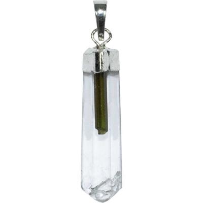 Pendentif Quartz & Tourmaline Pendentif Quartz & Tourmaline