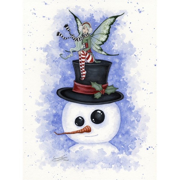 Yule Card: Frosty Friends - Amy Brown