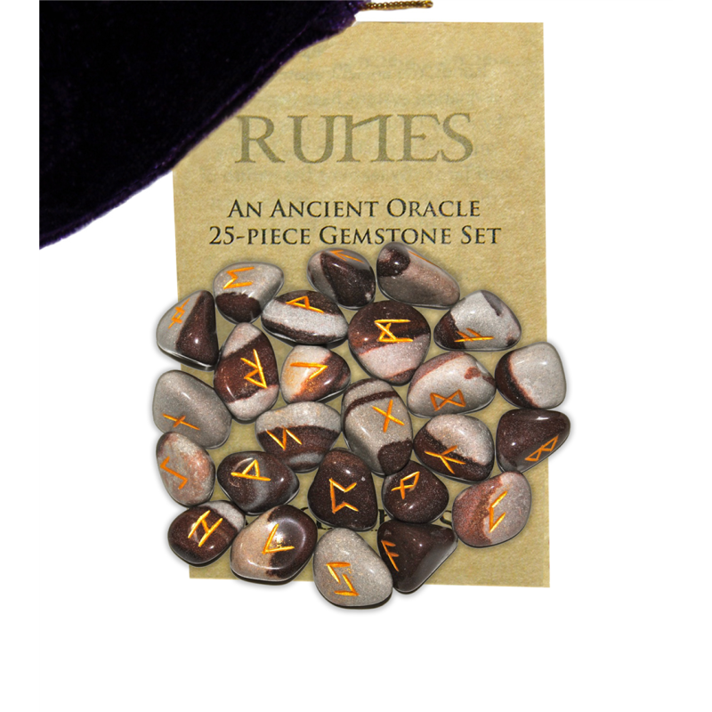 Set runique, pochette et livret - Narmada sacrée Set runique, pochette et livret - Narmada sacrée