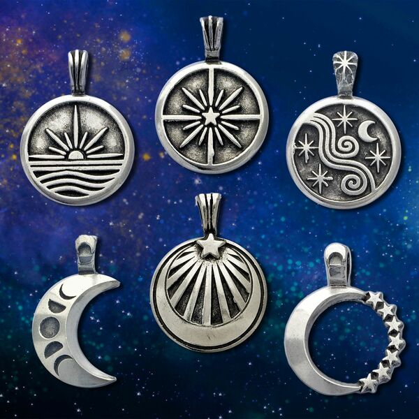 Sun, Moon & Stars Necklace Collection