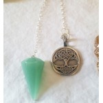 Celtic Tree & Aventurine Pendulum