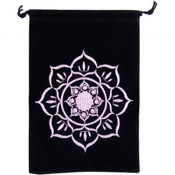 Embroidered Pouch: Lotus
