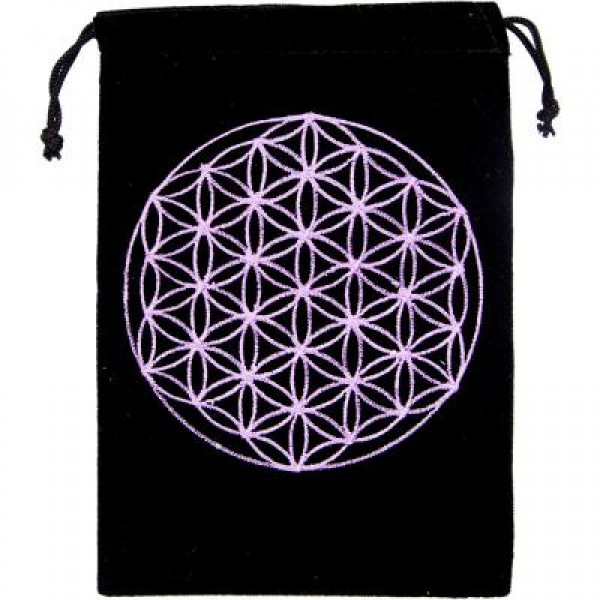 Embroidered Pouch: Flower Of Life